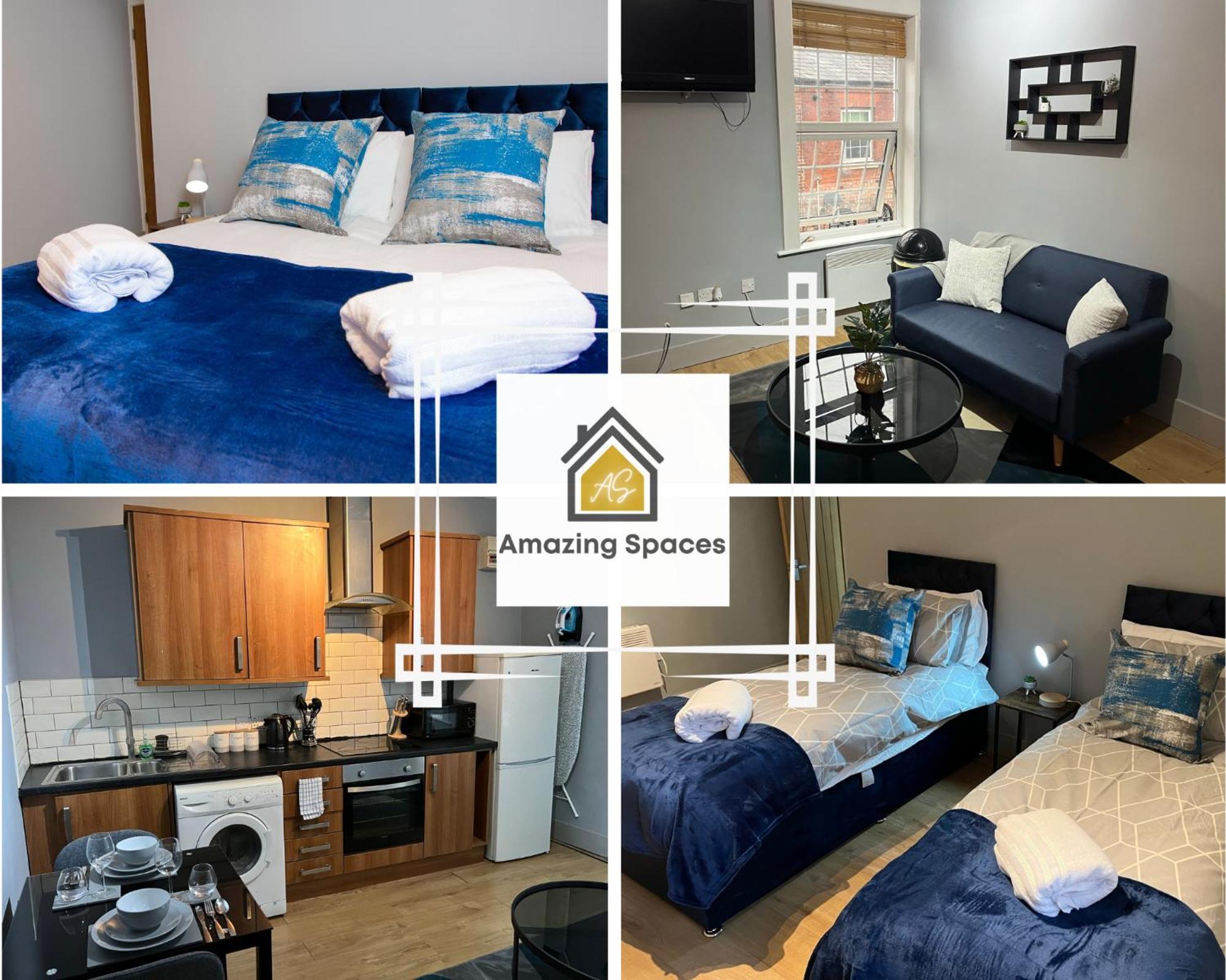 City Centre Comfort: 2-Bed Flat with WiFi Warrington Exterior photo